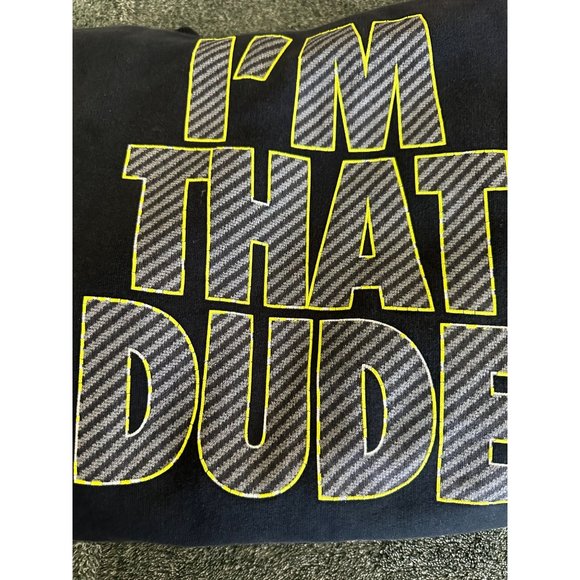 Nike mens Black Hoodie I’m that Dude size M - Picture 7 of 8